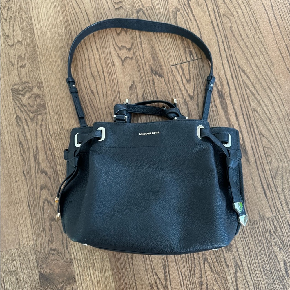 Michael Kors Greta Large Pebbled Leather Satchel